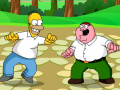 Joc Street fight Homer Simpson Peter Griffin