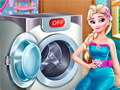 Joc Elsa Wash Clothes