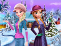 Joc Elsa and Anna Winter Dress Up
