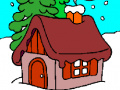 Joc House in Winter Forest Coloring