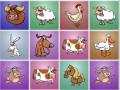 Joc Farm animals matching puzzles