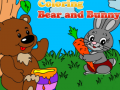 Joc Coloring Bear and Bunny