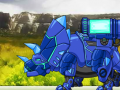 Joc Combine! Dino Robot 2 Triceratops Blue plus