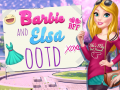 Joc Barbie and Elsa OOTD