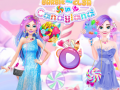 Joc Barbie and Elsa in Candyland