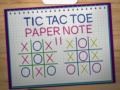 Joc Tic Tac Toe Paper Note 2