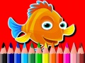 Joc Back To School: Fish Coloring Book