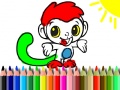 Joc Back To School: Monkey Coloring