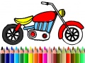 Joc Back To School: Motorbike Coloring