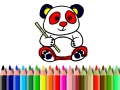 Joc Back To School: Panda Coloring