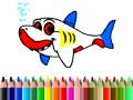 Joc Back To School: Shark Coloring Book