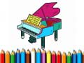 Joc Back To School: Piano Coloring Book