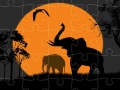 Joc Elephant Silhouette Jigsaw