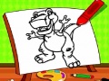Joc Easy Kids Coloring Dinosaur