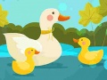 Joc Mother Duck and Ducklings Jigsaw