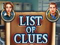 Joc List of clues