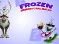 Joc Frozen Memory Card Match