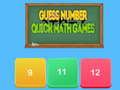 Joc Guess number Quick math games