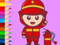 Joc Coloring Book: Fireman