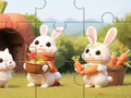 Joc Jigsaw Puzzle: Rabbits With Carrots