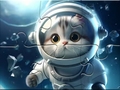 Joc Jigsaw Puzzle: Astronaut-Cat