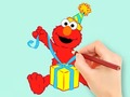 Joc Coloring Book: Elmo Gift