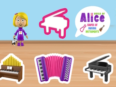 Joc World of Alice Shapes of Musical Instruments
