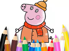 Joc Coloring Book: Mommy Pig Winter