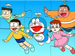 Joc Jigsaw Puzzle: Doraemon Flying