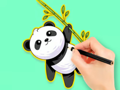 Joc Coloring Book: Panda Eat Bamboo