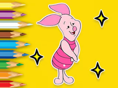 Joc Coloring Book: Piglet With Balloon