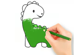 Joc Coloring Book: Lovely Baby Dinosaur