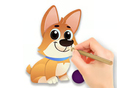 Joc Coloring Book: Dog With Toy