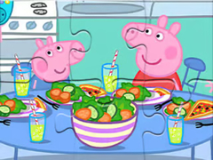 Joc Jigsaw Puzzle: Peppa Dinner Time