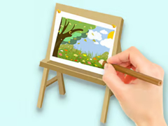 Joc Coloring Book: Paysage Drawing Board