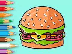 Joc Coloring Book: Delicious Hamburger