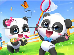 Joc Jigsaw Puzzle: Baby Panda Spring Outing