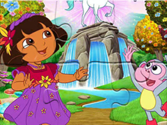 Joc Jigsaw Puzzle: Dora Wonderland