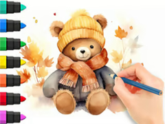 Joc Coloring Book: Autumn Bear