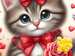 Joc Jigsaw Puzzle: Rose Cat