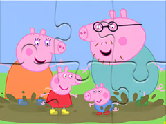 Joc Jigsaw Puzzle: Peppa Pig Muddy Puddles