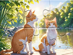 Joc Jigsaw Puzzle: Cats In Pairs