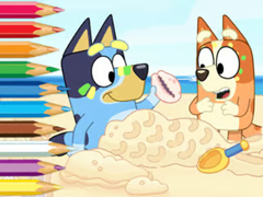 Joc Coloring Book: Bluey On The Beach