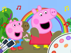 Joc Coloring Book: Peppa Pig Muddy Funny