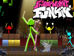 Joc FNF Rush E : Animation vs. Minecraft