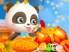 Joc Jigsaw Puzzle: Little Panda Thanksgiving Feast