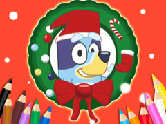 Joc Coloring Book: Bluey Santa Claus