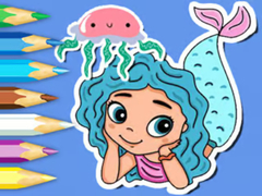 Joc Coloring Book: Jellyfish Mermaid