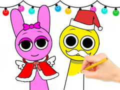 Joc Coloring Book: Sprunki Christmas