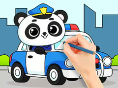 Joc Coloring Book: Police Panda